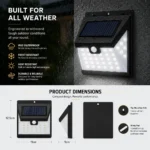 40 LED Solar Security Lights - Set of 2 - Image 6