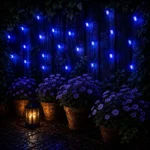 Solar Fairy Lights - 100 Blue LEDs, 12m - Image 2
