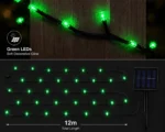 Solar Fairy Lights - 100 Green LEDs, 12m - Image 4