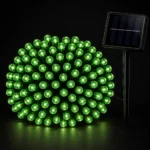Solar Fairy Lights - 100 Green LEDs, 12m