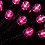 Solar Fairy Lights - 100 Pink LEDs, 12m - Image 2