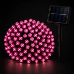 Solar Fairy Lights - 100 Pink LEDs, 12m
