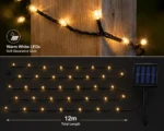 Solar Fairy Lights - 100 Warm White LEDs, 12m - Image 4