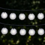 30 Bright White LED Dandelion Solar Fairy Lights