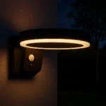 Halo Black Solar Wall Light - Image 3