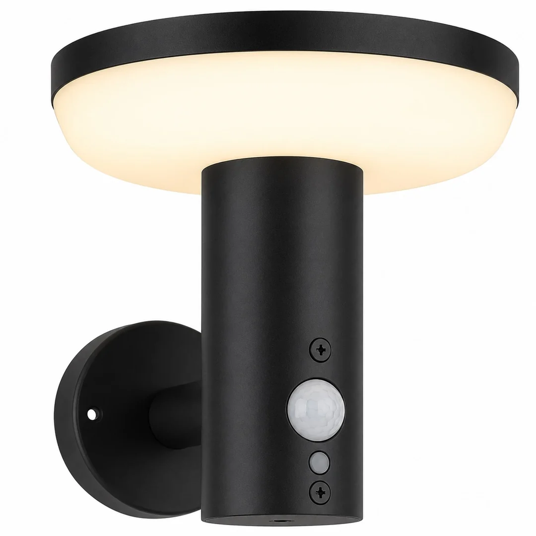 Infiniti-Black_Solar_Wall_Light_1 Infiniti Black Solar Wall Light - Image 1