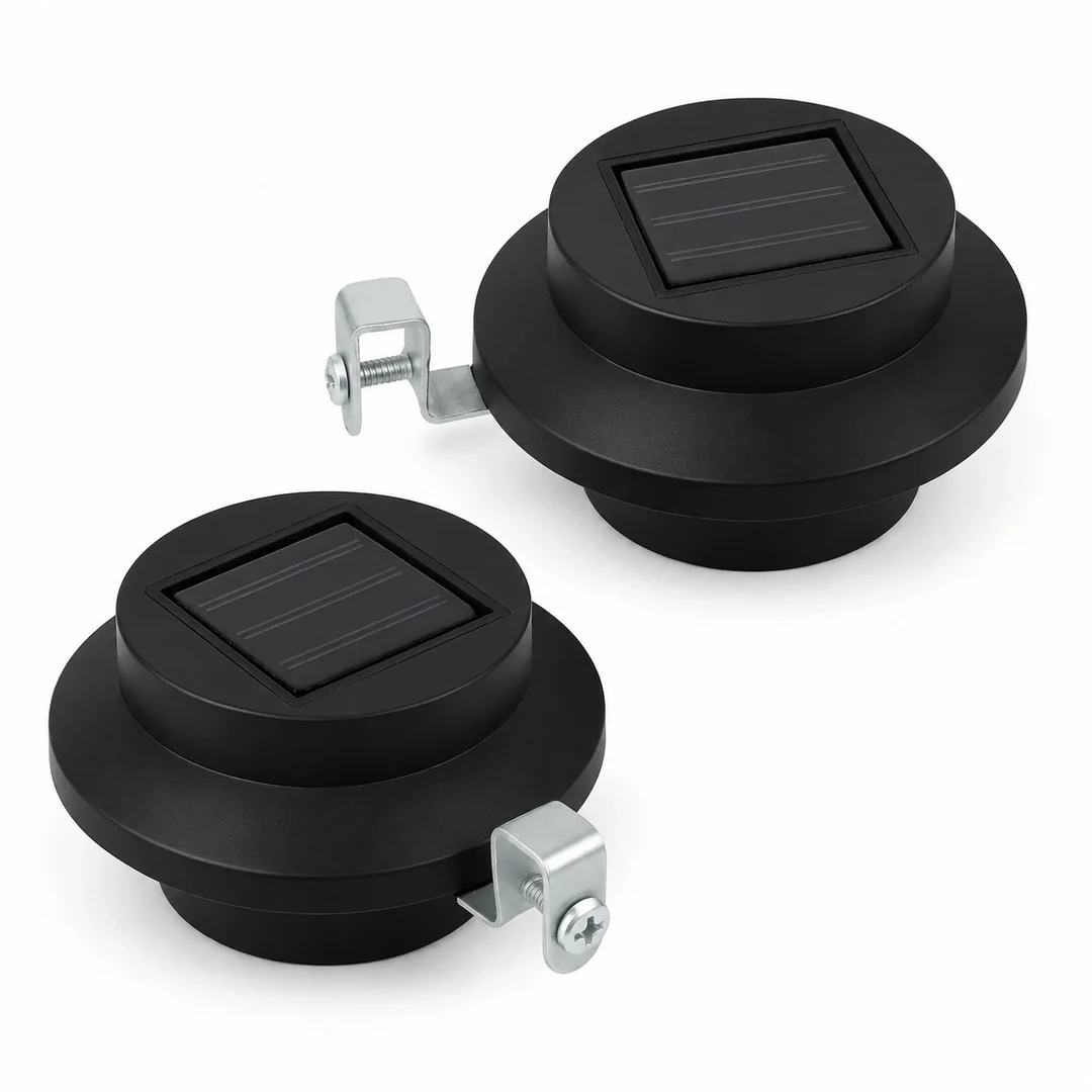 Solar-Gutter-Lights Black Solar Gutter Lights - Set of 2 - Image 1
