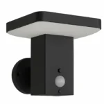 Tabeta Black Solar Wall Light